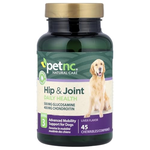Petnc Level-3 Hip & Joint Health Supplement for Adult Dogs (45 Count), 500mg Glucosamine, 400mg Chondroitin, 50mg MSM, & 6mg Hyaluronic Acid, Includes Vitamin C & Manganese, Liver Flavor - image 4