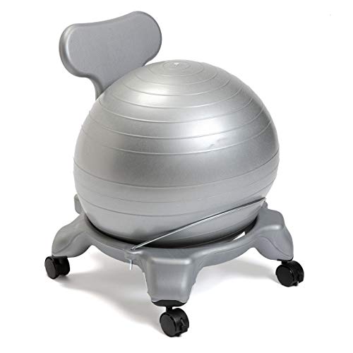 Get Special Price Aeromat Kids Ball Chair Gray/Silver