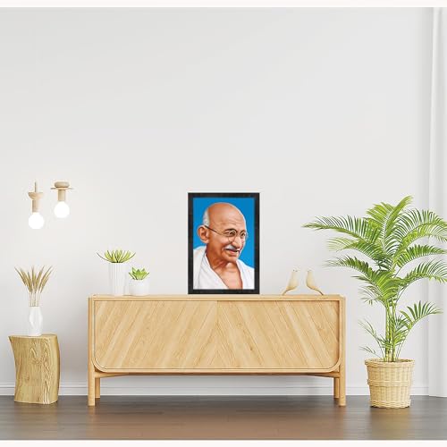 Image of Mahatma Gandhi Ji Photo With Frame | Mahatma Gandhiji Photo frame for office (11x14 Inch)