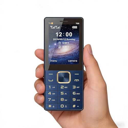 McMgc - Téléphone GSM 2G Triple SIM - Écran 2,8'', Mèmoire 32 Mo Extensible, Bluetooth 2.1,...