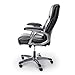 OFM ESS Collection High-Back Bonded Leather Executive Chair with Fixed Arms, in Black (ESS-6030-BLK)