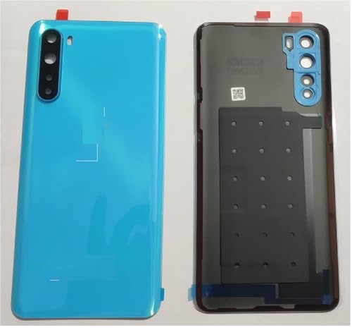 Image of (SPAREWARE) OG Battery Back Door Panel Body Cover Back Glass Back Door Body Panel for Oneplus Nord : Blue Marble (with Logo) Camera Lens Fitting