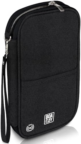 BOACAY Family Travel Document Holder, Women's and Men's Wallet, C...