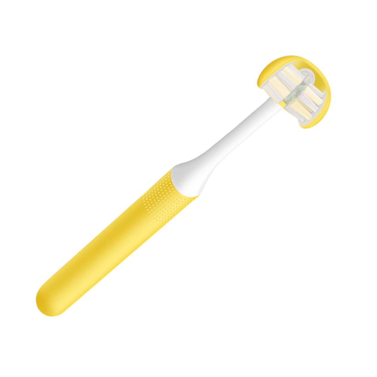 Spazzolino da Denti per Adulti a 3 Lati Design Avvolgente, Setole Morbide in Pp, Pulizia Orale e Portatile per Uso Quotidiano