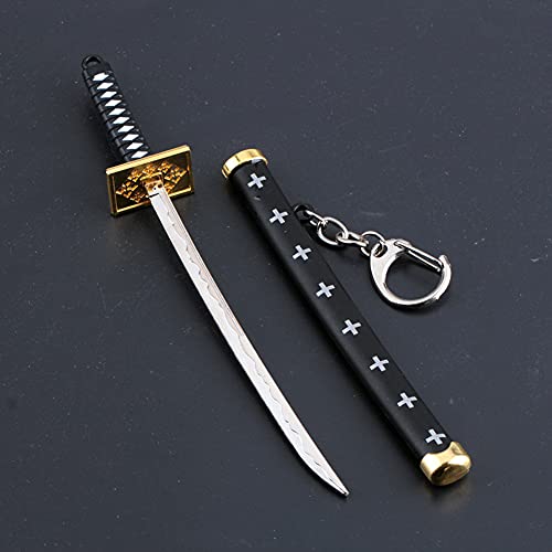 ZHAOQIAN Llavero Modelo de Juguete con Arma de Espada de Anime, Llavero, de Anime One Piece Roronoa...