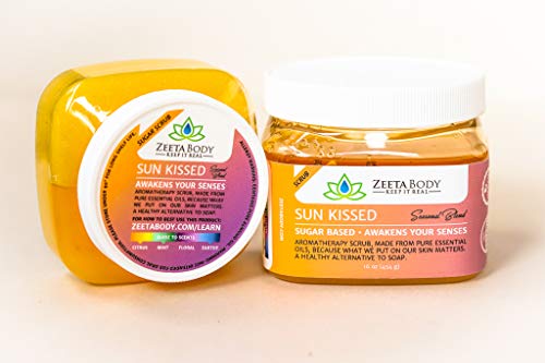 Sweet Sun Kissed Body/Face Scrub 18oz. Vegan/Sustainably made in USA/Cruelty Free