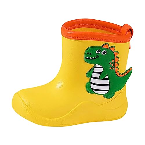 Toddler Kids Rain Boots Boys Girls Baby Cute Cartoon Dinosaur Print Rain Shoes Non Slip Rubber Snow Boots