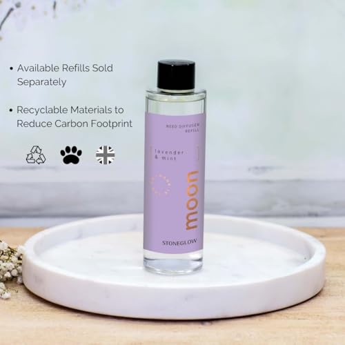 Diffuseur de parfum à roseaux lavande menthe Stoneglow Elements 100ml violet d'intérieur - 8