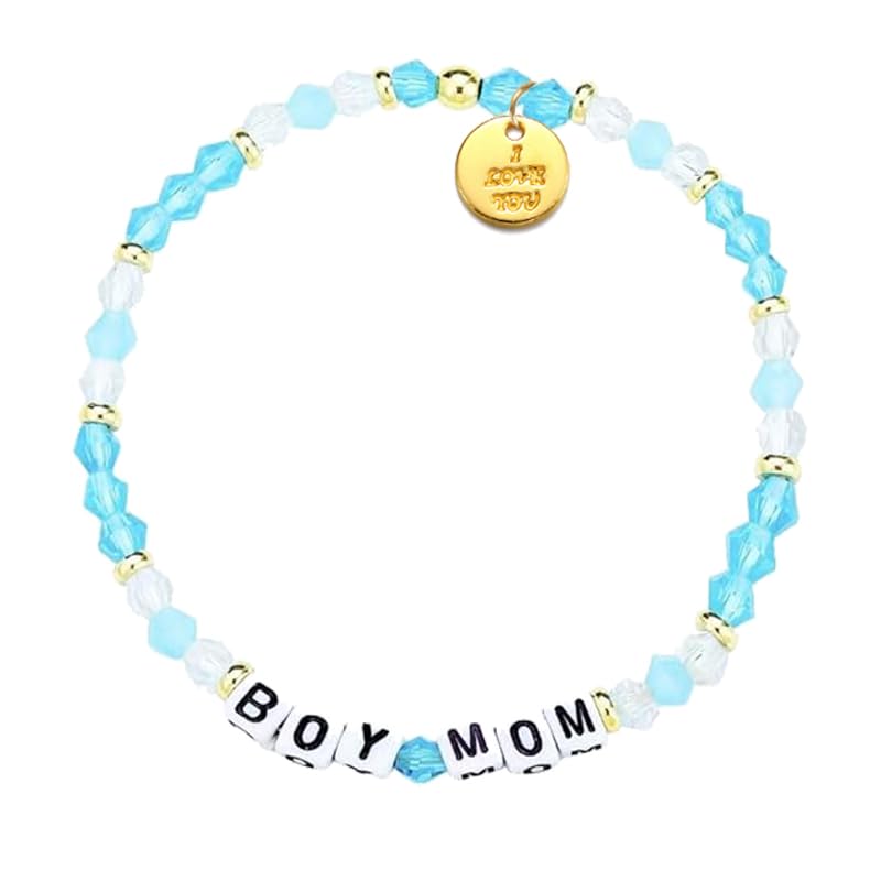 ProNature BoyMom BoyDad Beaded Bracelet Beads Jewelry Bracelet Mom Dad Parents Gifts for New BoyMom Mama Daddy Women Men