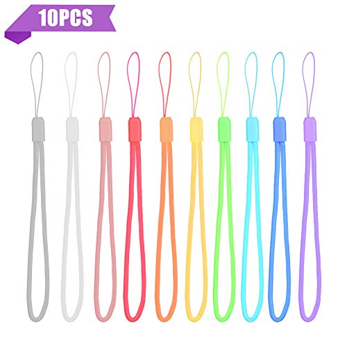 ENUODA 10 Piezas Cordón con Correa para muñeca para teléfono Celular,y cámara Mini,Mp3, Mp4,Pendrive