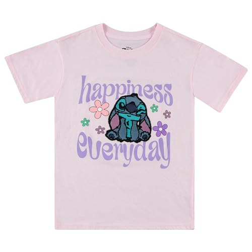 Image of Disney Lilo and Stitch Girls Short Sleeve T-Shirt- Stitch Girls Tee Sizes 4-16