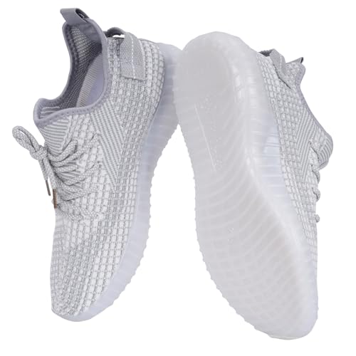 Image of Glemia Knitted Athletic Sneakers, Breathable Mesh Upper, Lightweight Athleisure Knitted Active Wear Slip-On Sneaker Shoes for Sports, Athletics, and Walking Shoes (Multicoloured)