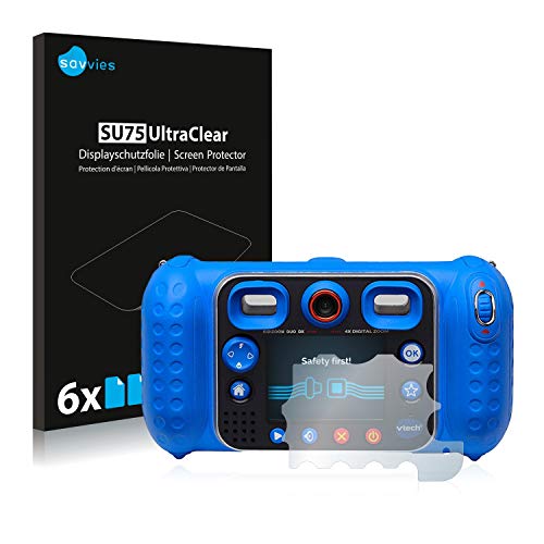 savvies Protector Pantalla Compatible con Vtech Kidizoom Duo DX (6 Unidades) Pelicula Ultra Transparente