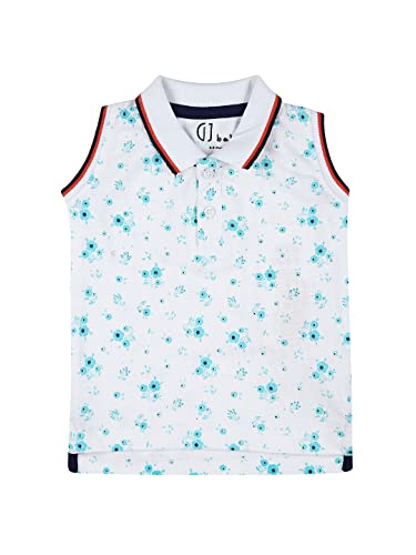 Image of GJ Baby Girls' White Polo Top | KnitsHand-wash | Regular Fit