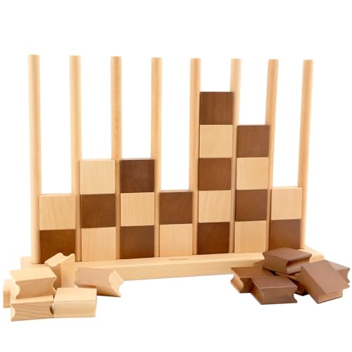 Westant 4 in A Row - Handcrafted Beechwood Four in A Row, Elegant Chess-Like Design Lawn Game As Table Decor, Outdoor for Family Play at Beach, Park, Back Yard and Lawn