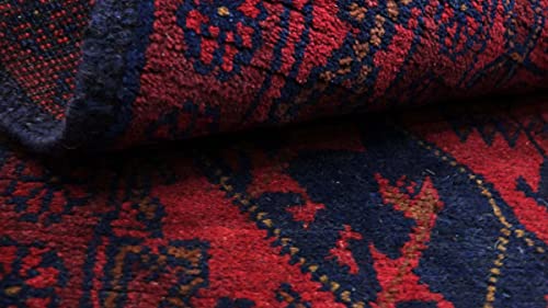 Tapis Khal Mohammadi tissé main marron 100x150 géométrique