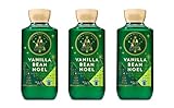 Bath & Body Works Vanilla Bean Noel Shea & Vitamin E Shower Gel 10oz each - 2018 Edition - Lot of 3