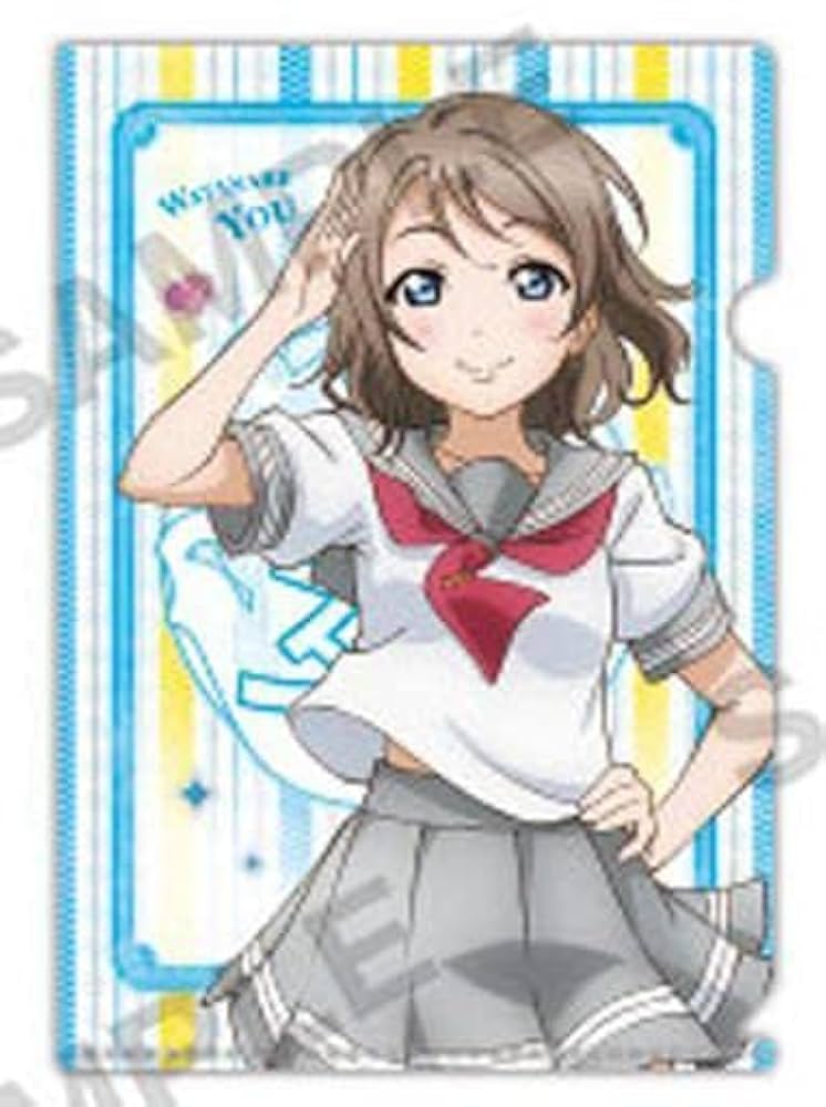 ラブライブ Aqours 渡辺曜 缶バッジ アクスタ クリアファイル まとめ ラブライブ サンシャイン Aqours 渡辺曜 クリアファイル 2種類