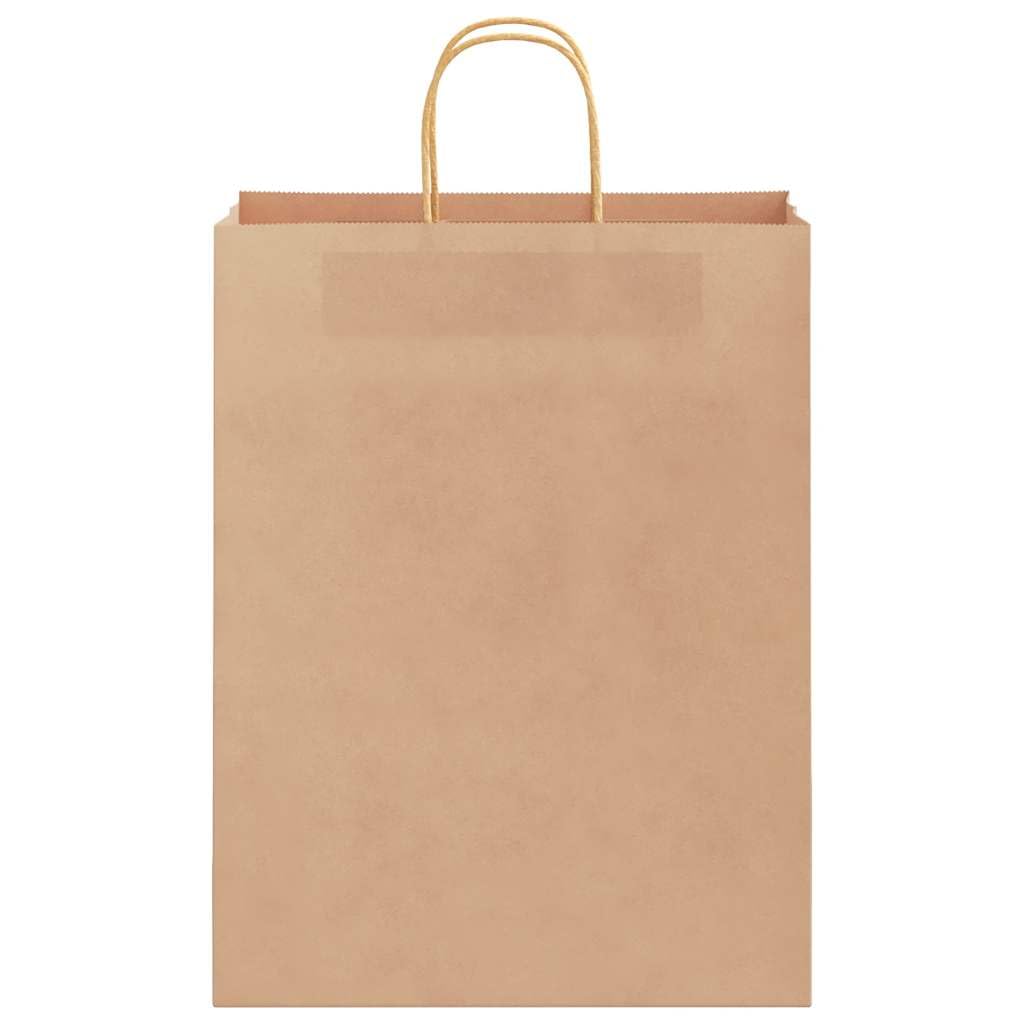 Bolsas de papel 50 piezas con asas marrón 32 x 12 x 42 cm