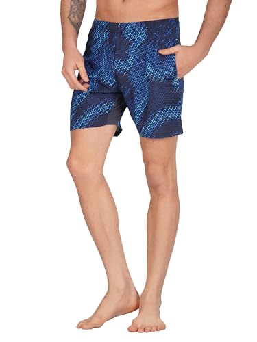 Image of NEVER LOSE Mens 5 inch Swim Trunks with Zipper Pockets Quick Dry Beach Board Shorts for Men Swimsuit Swimwear with Mesh Lining