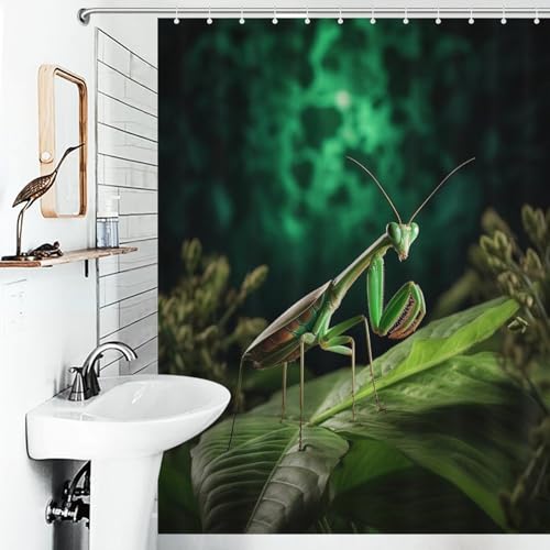 Rideau de douche imperméable et lavable en tissu polyester anti-moisissure - 6