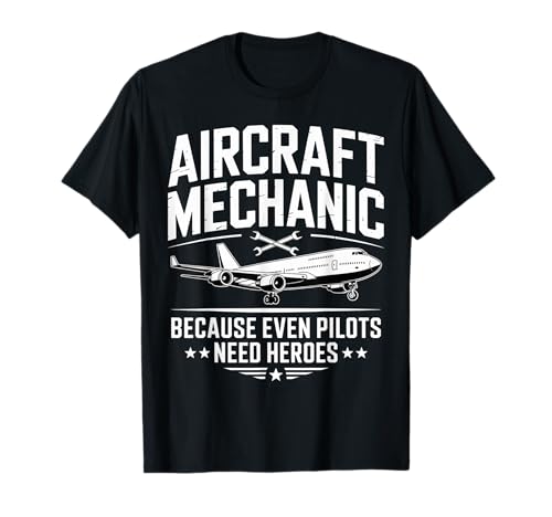 Aircraft Maintenance Aviation Hero Airplane Pilot Support T-Shirt