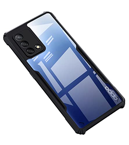 Image of Zapcase Back Case Cover for Oppo F19 / Oppo F19s | Compatible for Oppo F19 / Oppo F19s Back Case Cover | Clear Casewith Camera Protection | (TPU + PC | Matte Black)