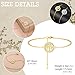 Dreamtimes Tree of Life Bracelet for Women Family Tree Bracelet Rope Bracelet Handmade Braided Rope Adjustable Bracelet Delicate Jewelry (Gold)