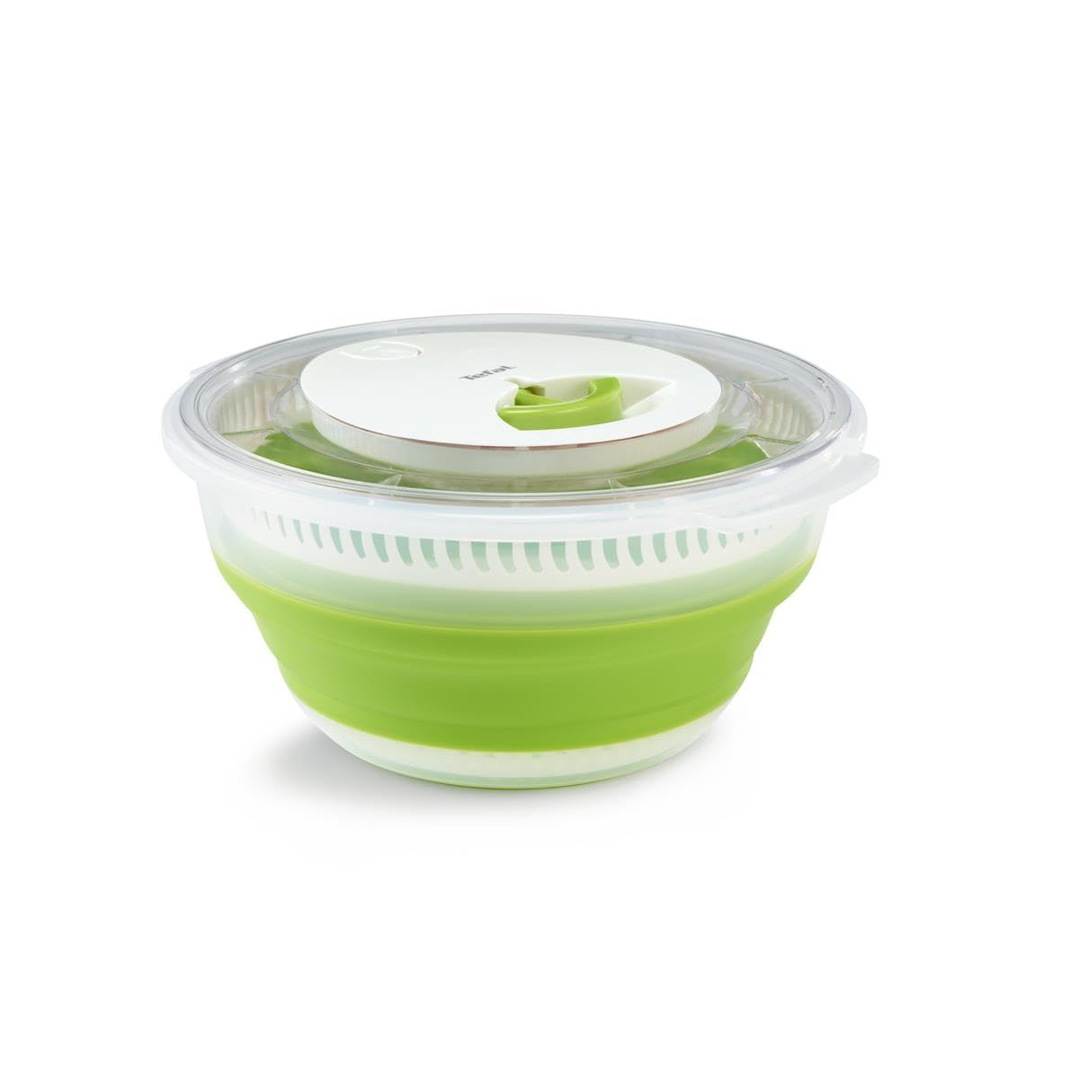 Tefal Essoreuse à salade pliable - Vert - Blanc