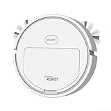 Robot aspirador, dispositivo automático inteligente de limpieza de pisos con cepillos de borde para apartamentos (blanco (batería))