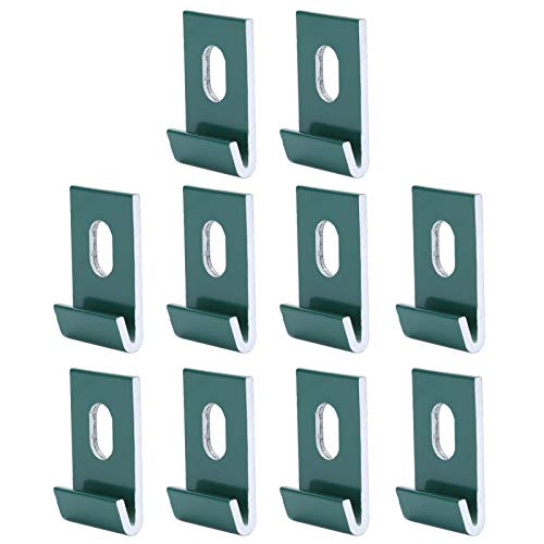 Paneles de Invernadero, Clips Base de Invernadero 10 Piezas, Accesorios Harbor Freight para Edificios Jardín, Películas, Redes Sol y Refugios Cuadros (Green)