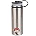 Harry Potter Stainless Steel Water Bottle - Steel with With Harry, Ron and Hermione Chibi Character Design - 550ml