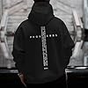 Lubpow Christian Hoodies for Men Inspirational Religious Faith Cross Sweatshirts Vintage Bible Verse Graphic Hoodie Pullover, Black, M #2