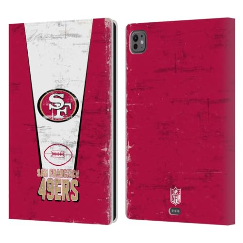 Étui portefeuille San Francisco 49ers pour iPad Pro 11 M4 en cuir Head Case Designs