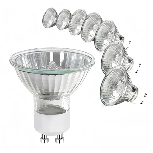 WinDerMo Leuchtmittel GU10 Spots Dimmbar 8 Stück GU10 35W 230V Reflektorlampen 2700K Warmweiß Spot Deckenglühbirnen 420LM für Spurleuchten Einbauspurbeleuchtung