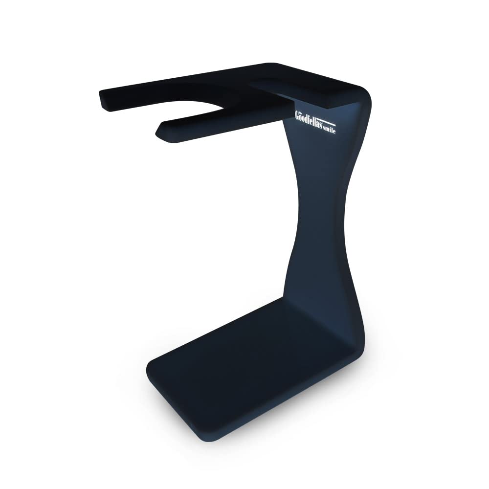 The Goodfellas' Smile Supporto per Rasoio di Sicurezza e Pennello da Barba - Base Antiscivolo per Massima Stabilità, Design Elegante, Perfetto per Uomo - Nero