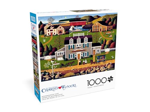 Buffalo Games Charles Wysocki Moonmeadow Cove 1000 Piece Jigsaw Puzzle - 26.75 x 19.75 in, Poster Included - Adult Jigsaw Puzzles - High-Resolution Artwork - Relaxing Family Time by Buffalo Games - Image 3