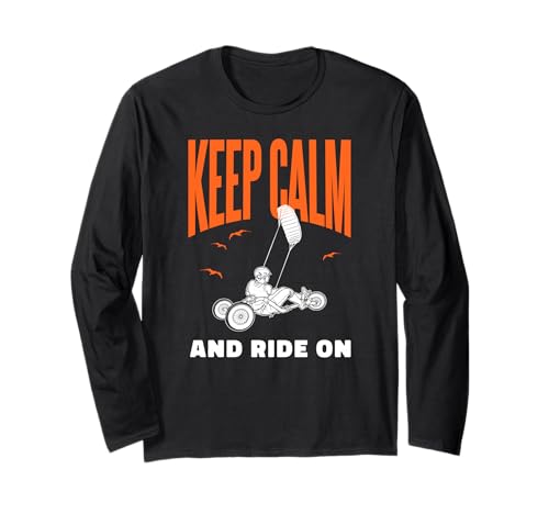 Kitebuggying Kiteracer Windracer Land-Kite Funny Kite-Buggy Long Sleeve T-Shirt