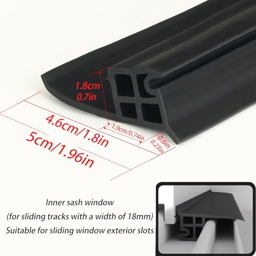Barra de goma autoadhesiva para evitar pérdidas de calor en ventanas y puertas 3