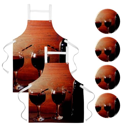 Tablier de cuisine pour pâtisserie et bistrot éliminant les salissures avec 4 broches déco