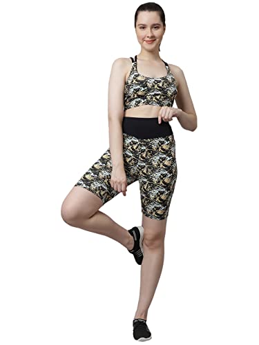 Image of PERFKT-U Women Slim Fit High-Rise Cycling Sports Shorts