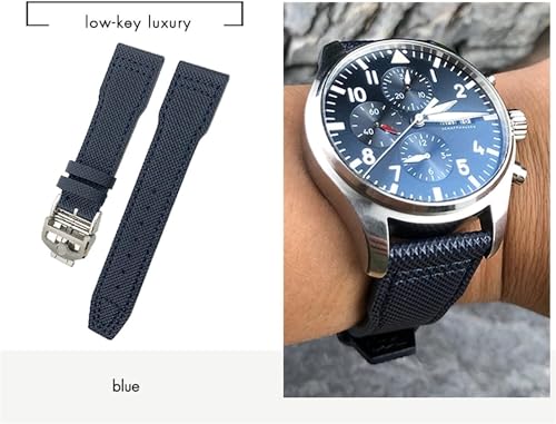 Correa de nylon de 20 mm de 21 mm compatible con reloj de lona textil 2