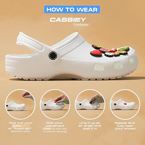 Image of CASSIEY Polyvinyl Chloride Shoe Charms Clog Different Characters Used To Decorate Clogs Shoes For Rounded Holes Charms For Shoes