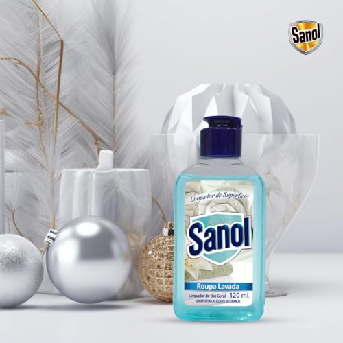 Sanol Limpador De Superfícies Roupa Lavada 120Ml Azul