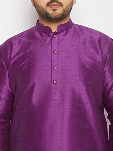 Image of Vastramay Plus Men's Silk Blend Kurta Pyjama Set