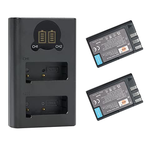 Cargador Dual USB con 2 Baterías EN-EL9 para Cámaras Nikon D40 D60 y D3000 2