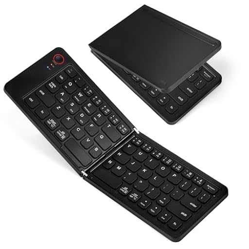 Aolso Teclado Plegable Bluetooth Inalámbrico Portátil Ultra Delgado con Teclado Numérico - Tamaño de Bolsillo con Teclas Numéricas | Ya disponible en tu tienda friki favorita! En mundofriki.es!