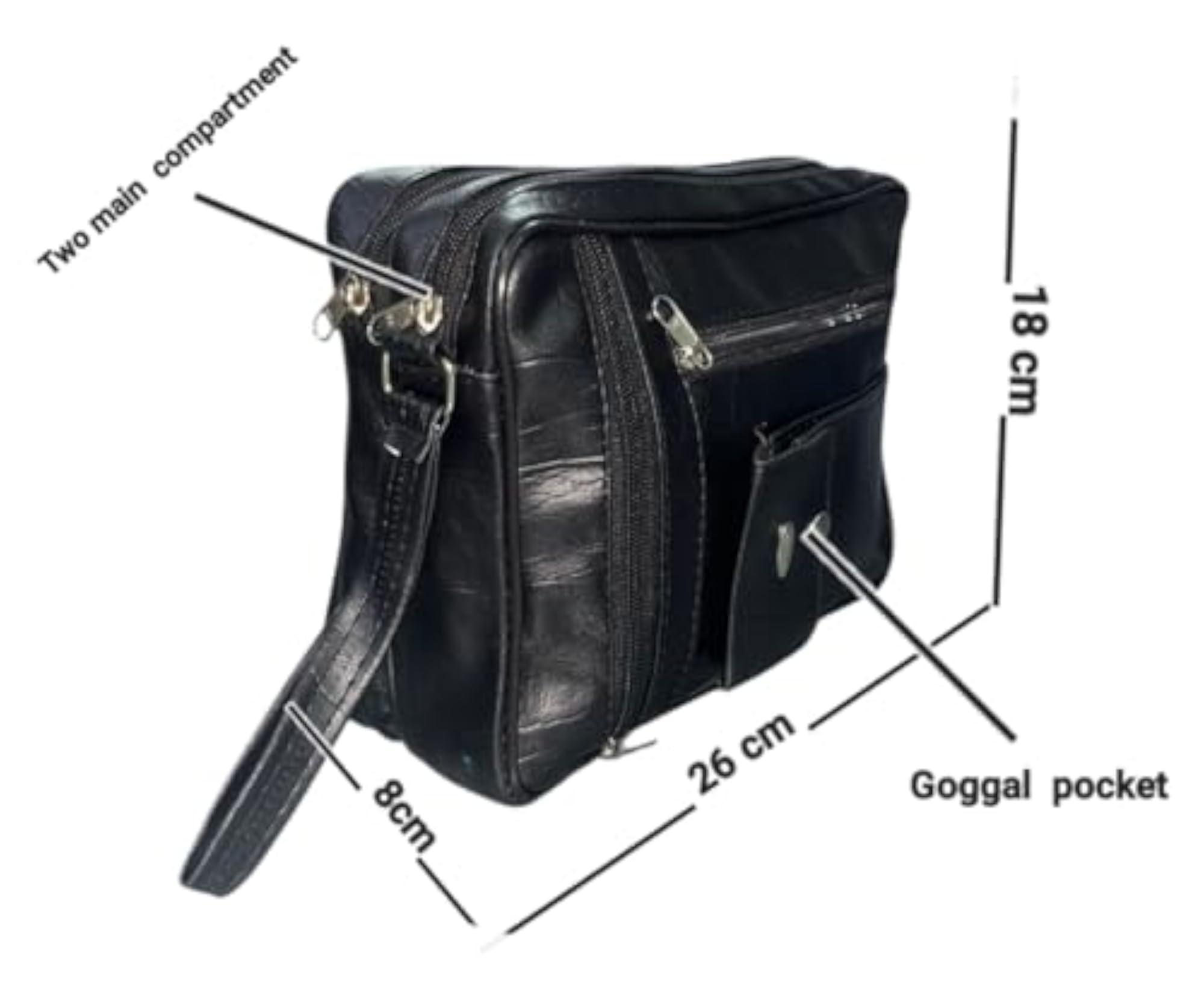 Men's Genuine Leather Cash Pouch, Multipurpose Clutch