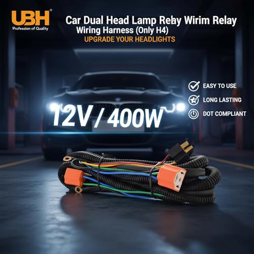 Image of Car Dual Head lamp Relay waring harness 12 V / 400 W (Only H4)