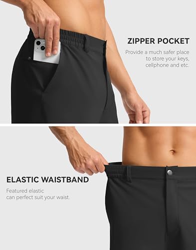 G Gradual Casual Shorts for Men 11" Lightweight Men's Golf Shorts Stretch with 3 Pockets Quick Dry Summer Breathable Shorts3